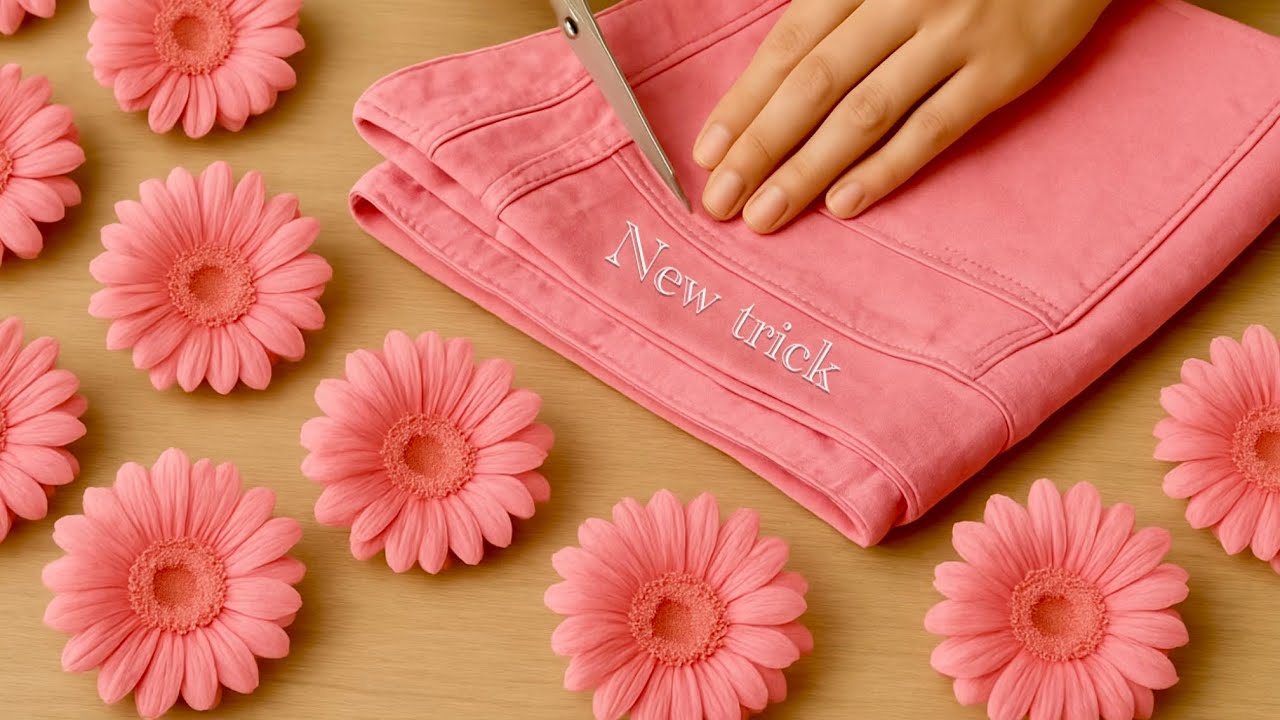 old clothes into everlasting gerbera flowers/Really amazing_DIY