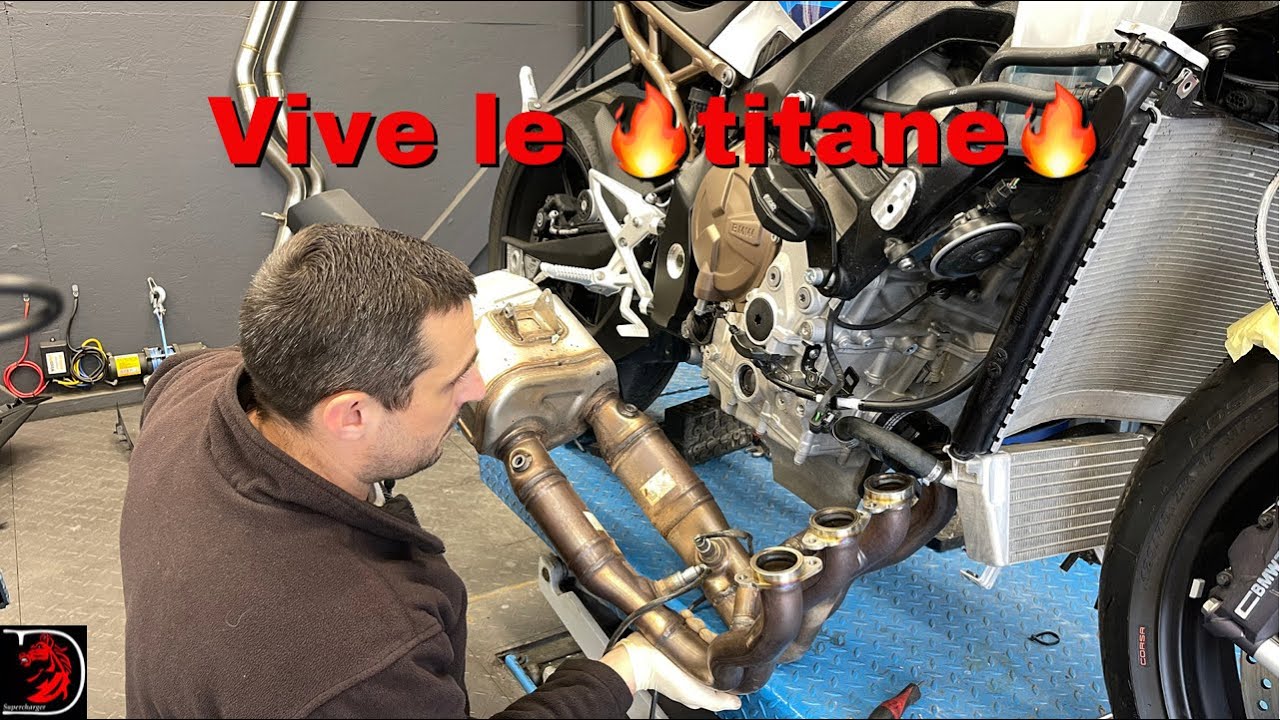Installation d’un joli collecteur Titane Akrapovic pour ma S1000r 2021￼