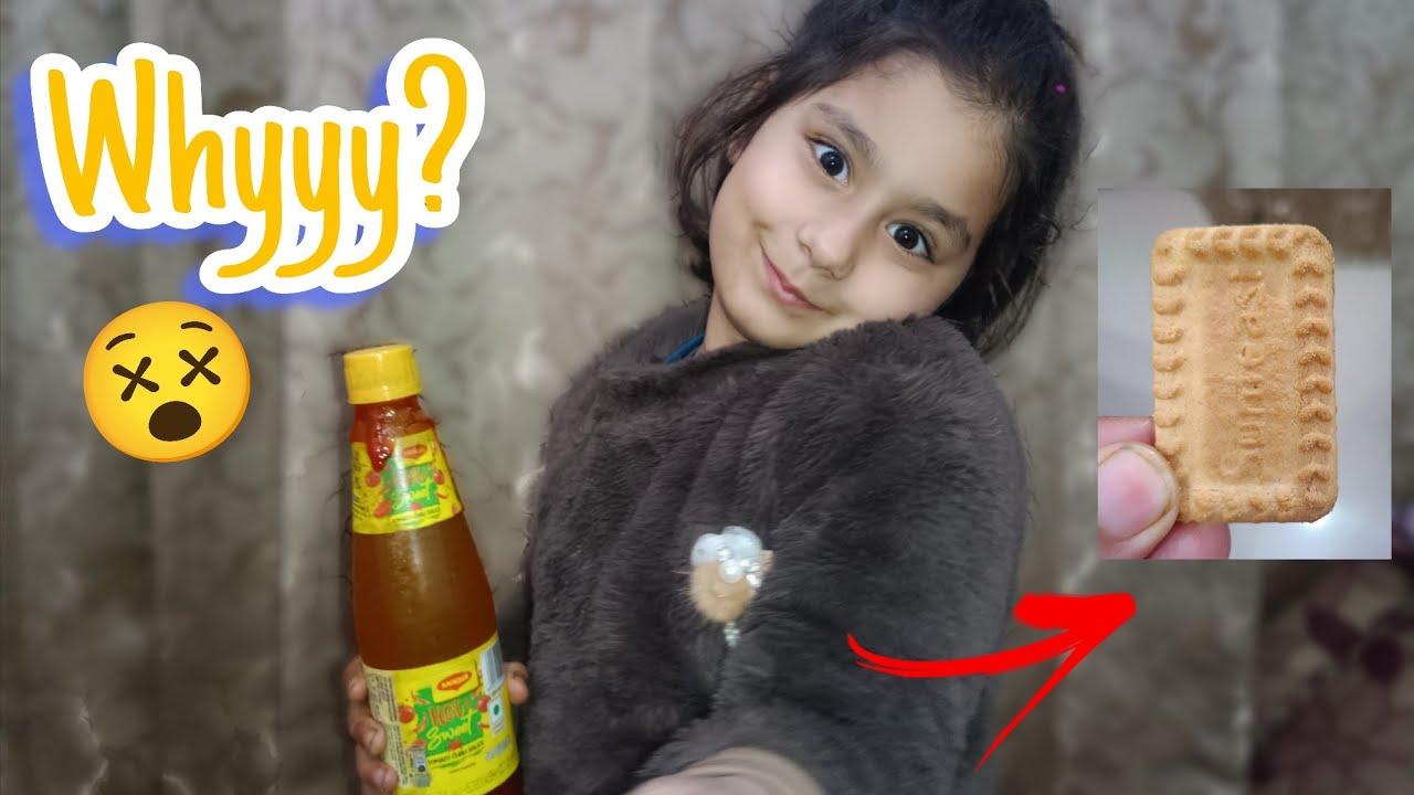 Chiggy Ne Khai Biscuit🍪 Ke Sath Sauce 🤢🤦🏻‍♂️