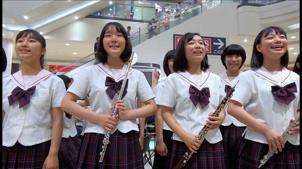 水戸女子高等学校吹奏楽部 演奏 後半@茨城県私学フェア2017 2017/07/09