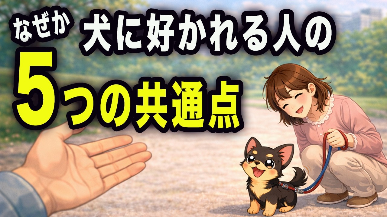 【2026年最新】犬が本能で寄ってくる「大好きな人」の５つの共通点