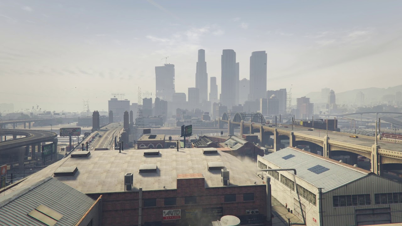 Video Game Ambience Asmr - (GTA V) City Sounds