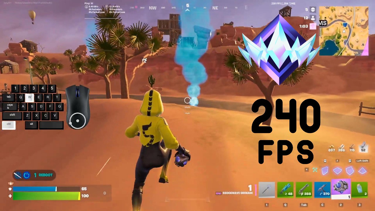 Fortnite Unreal Ranked Reload On PC | Keyboard & Mouse Gameplay | 240 FPS | 4K