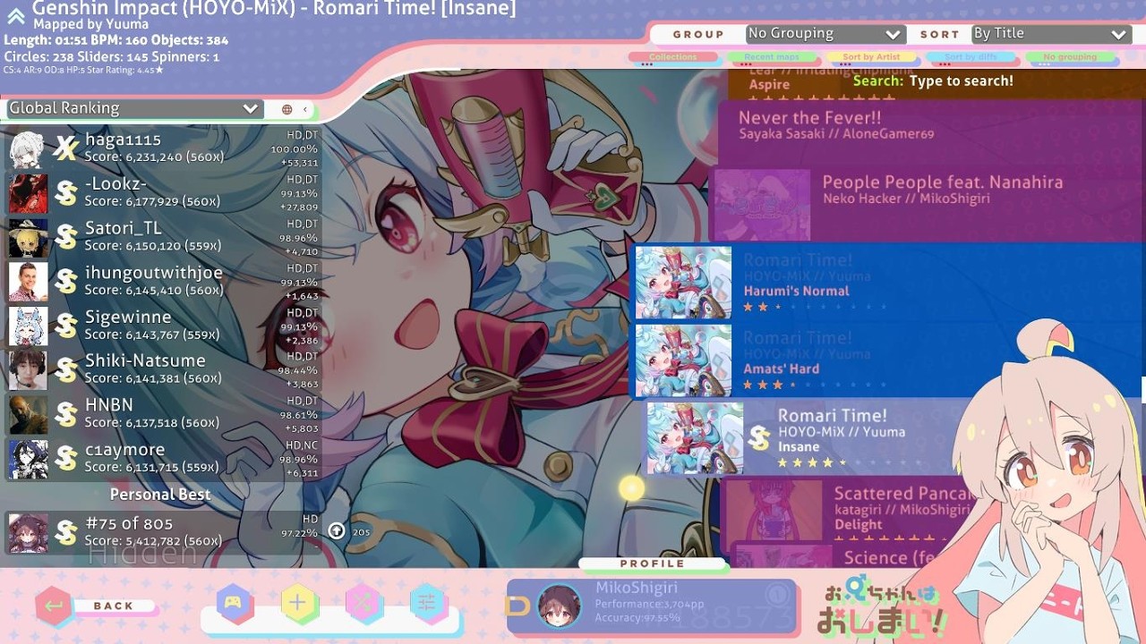 osu! stream but you request songs