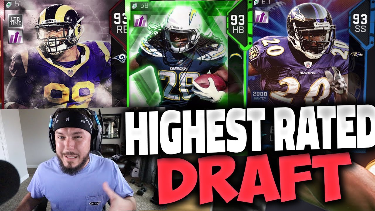 90 OVERALL FAIL? HIGHEST RATED DRAFT - MADDEN 19 DRAFT CHAMPIONS