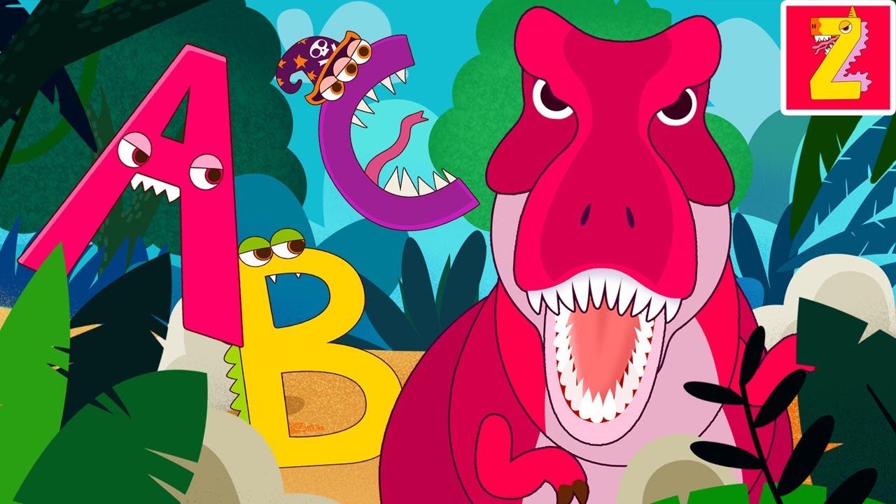 Возьмите монстра ABC с динозавром! (Dino Eggs Song & phonics song) ZooZooSong!