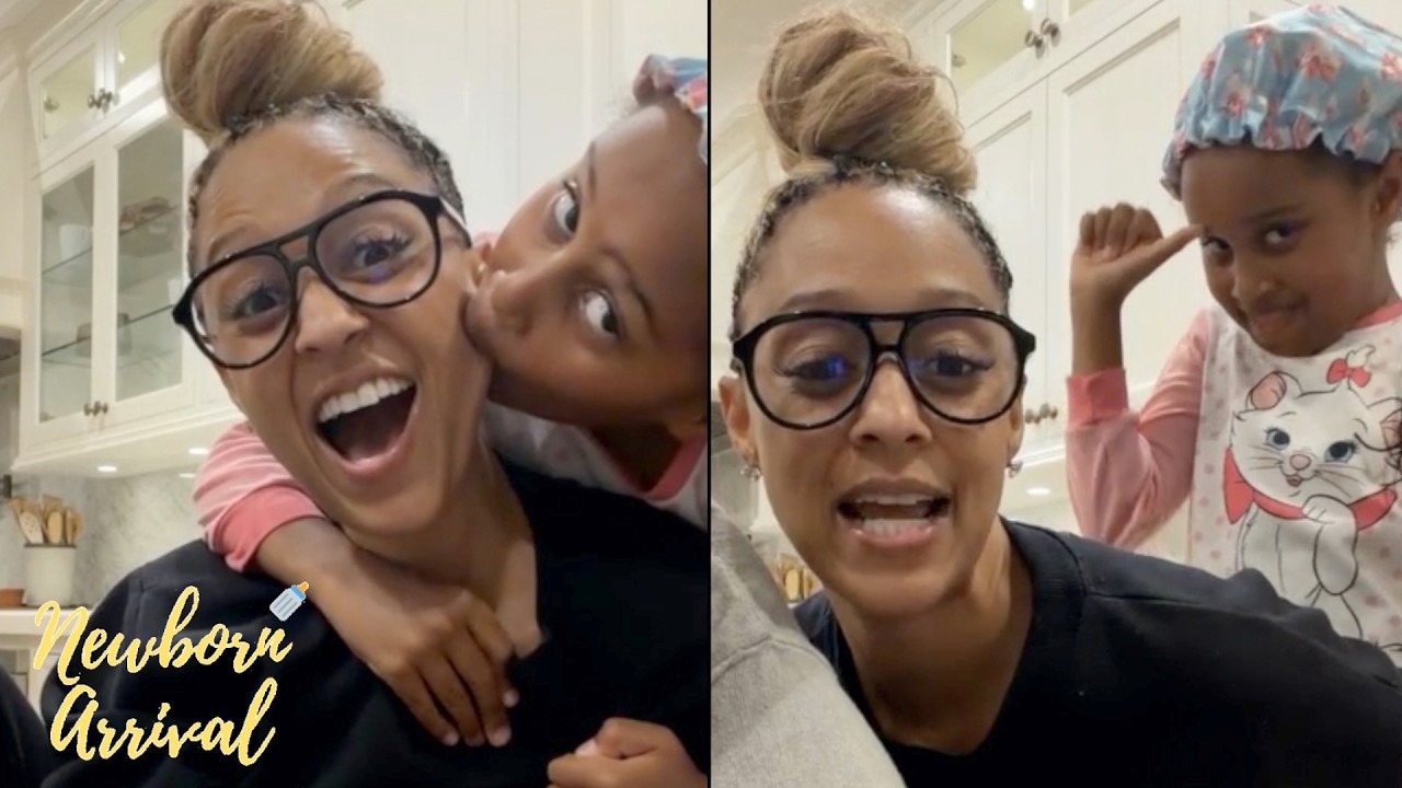 Cory Hardrict & Tia Mowry's Daughter Cairo Gives Mommy Big Kisses Ahead Of Her 48th BDay! 😘