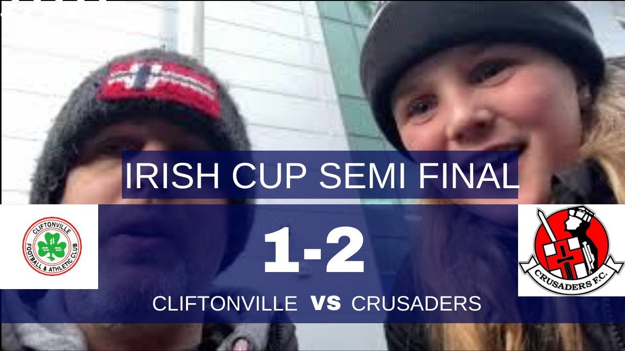 Crusaders beat Cliftonville to reach Irish Cup Final.