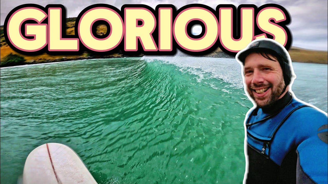 SURFING CLEAN WAVES IN NEW ZEALAND | OFFSHORE AT HOME BREAK 🤤 | POV Surf NZ