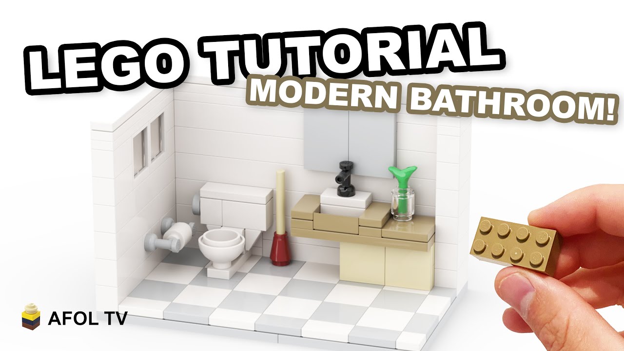 LEGO Modern Bathroom [Full Tutorial!]
