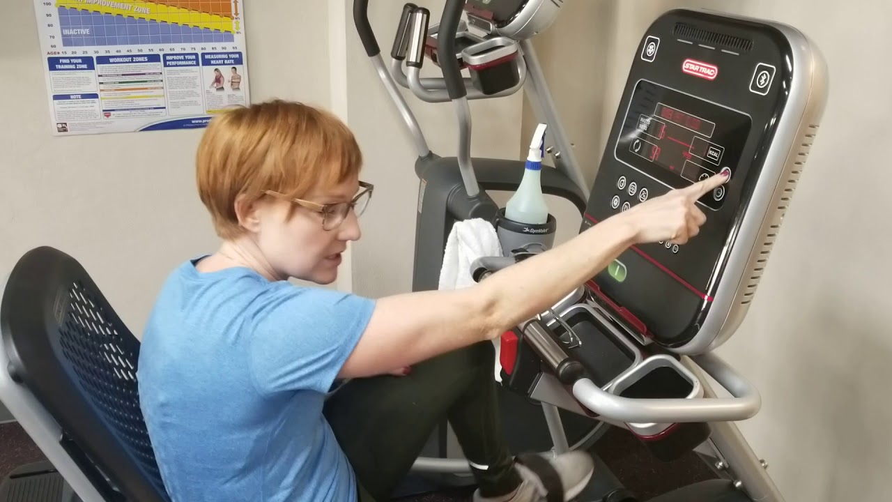 Broadway Fitness Star Trac Recumbent Bike with Renae