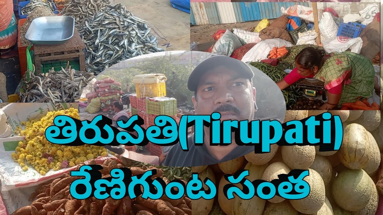 #Tirupati (తిరుపతి రేణిగుంట సంతా)#viralvideo#publicvideo#onthisday#public market 