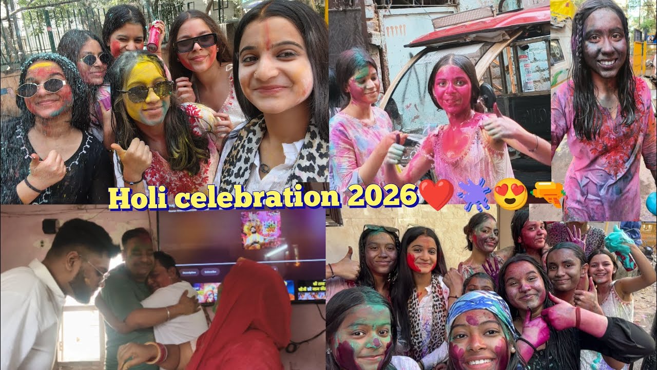 Happy holi❤️🫟🔫#laveena#entertainment#trendingvlog#yt#ytviral#viralvideo#holi#view#mostviral#family