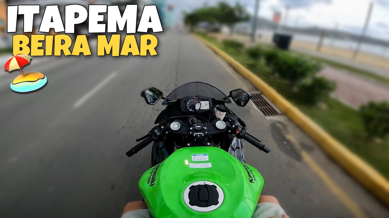 ROLEZINHO NA BEIRA MAR DE ZX6R *todo mundo olha*