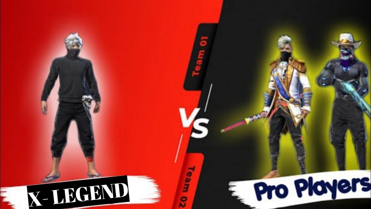 X-LEGEND 😤 VS PRO PLAYER 👆🤣 1V1 ( Lost sky_fearless _ NCS )