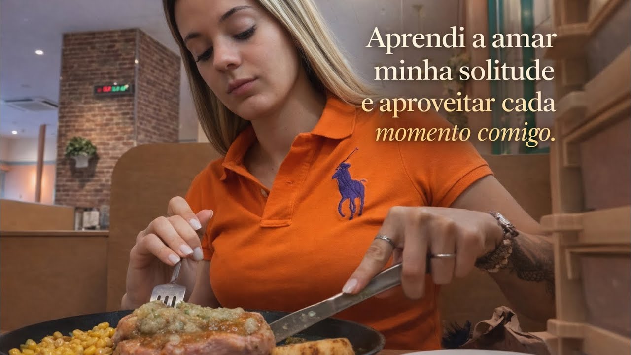 Aproveitando minha própria companhia.