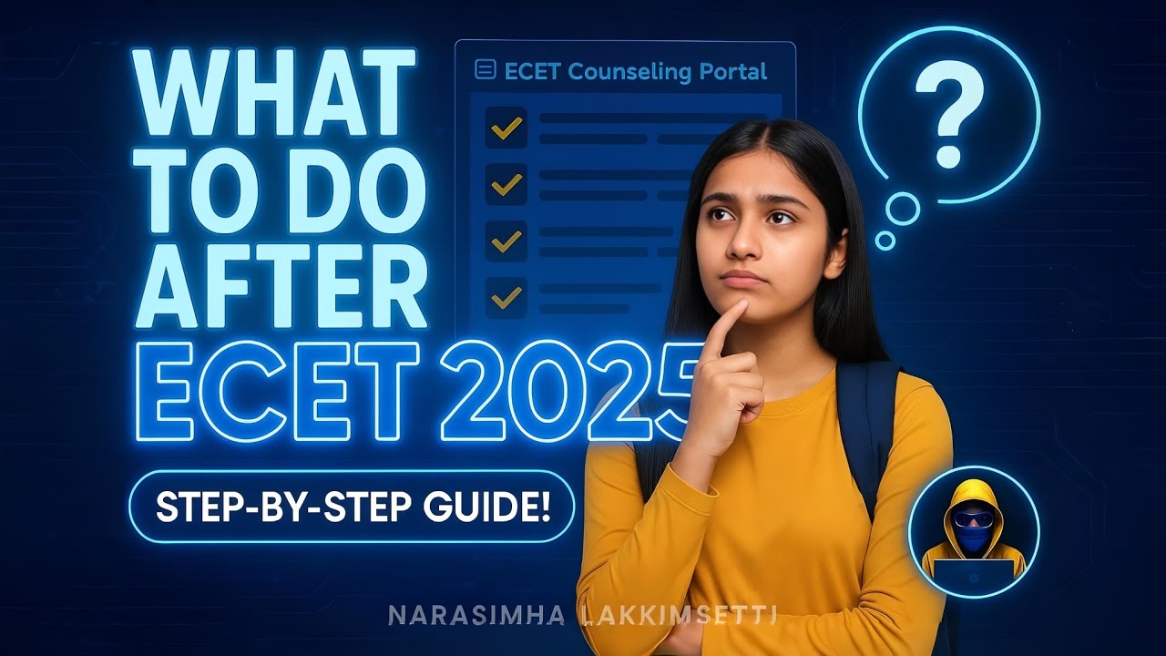 ECET 2025 Counseling Full Process in Telugu | Web Options to Seat Confirm &ndash; A to Z Guide!