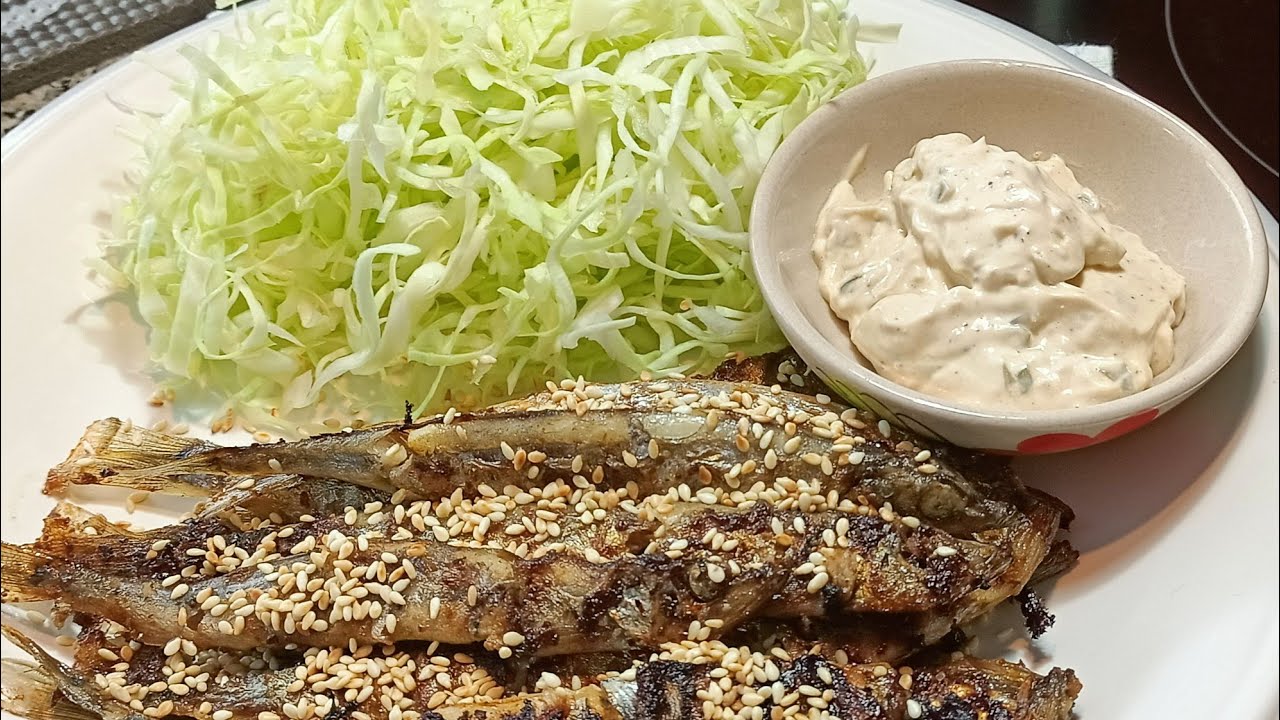 Grilled Shishamo or Capelin fish with sake recipe