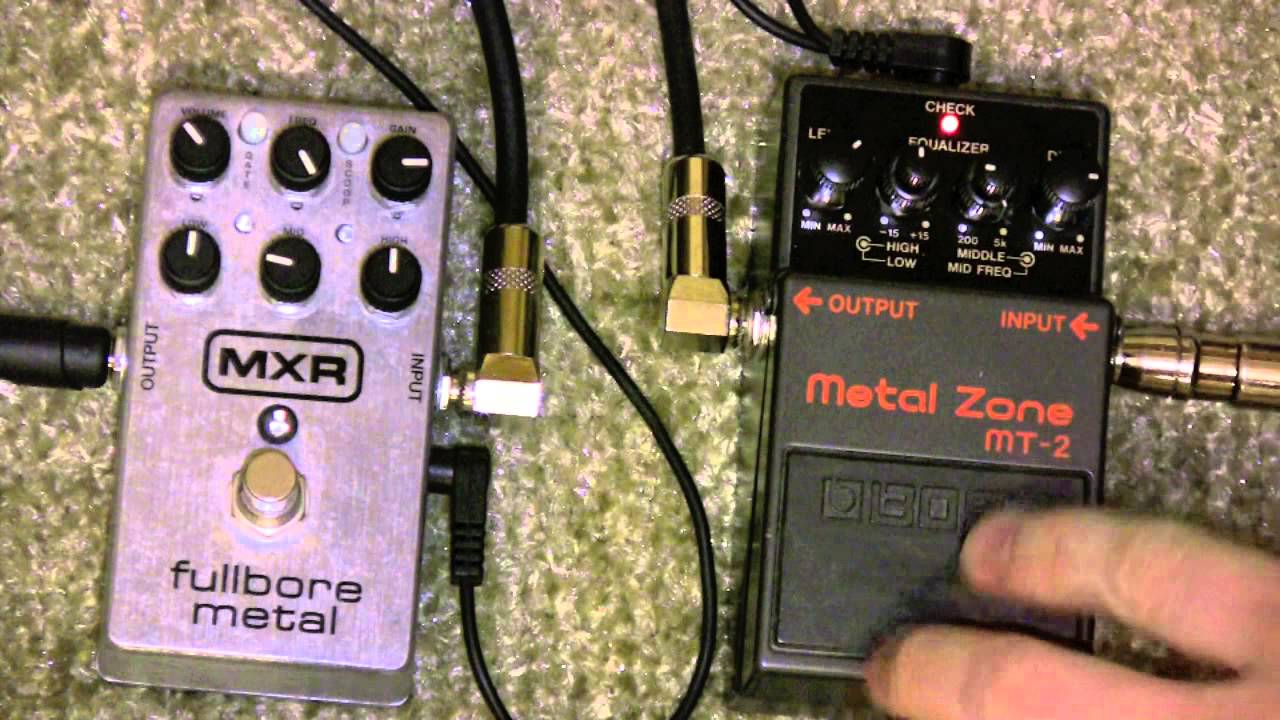 MXR Fullbore Metal Vs Boss Metal Zone MT-2 Metal Pedal Shootout