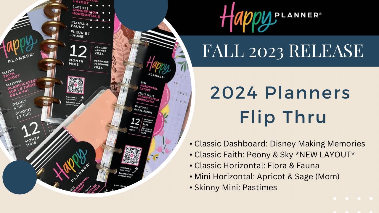 2024 Happy Planners | Fall 2023 Release