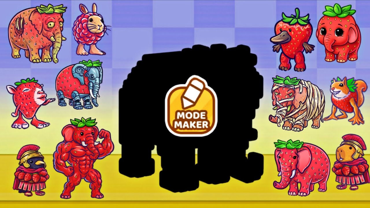 Merge Fellas Italian Brainrot Strawberry Elephant Gameplay Reaching Max Level | Mode Maker NewUpdate