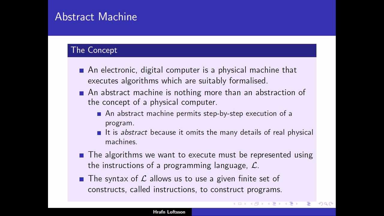 Programming Languages: Abstract Machines - 1