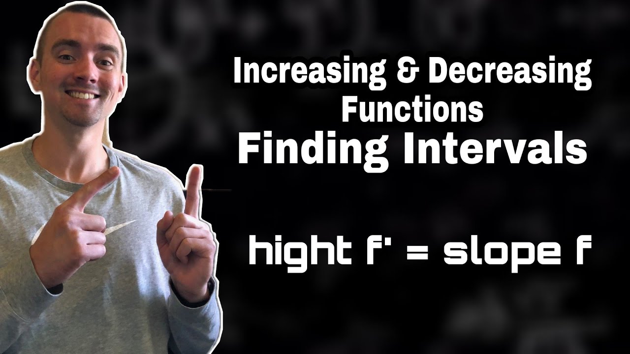EASY WAY to Find Increasing And Decreasing Intervals of f&rsquo; From a Graph of f | Jake&rsquo;s Math Lessons