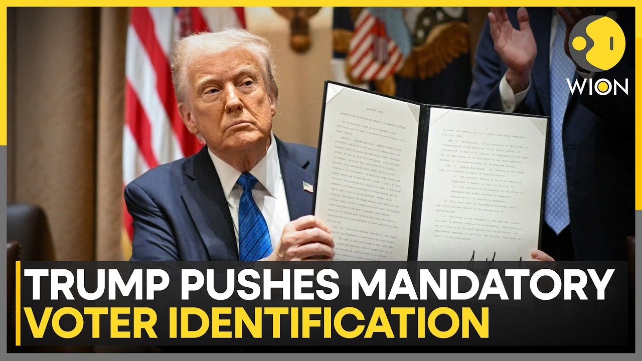 Trump Pushes Mandatory Voter Identification; Signals Action Without Congressional Approval | WION