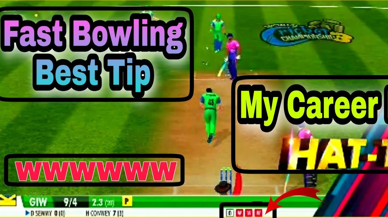 Wcc3 My Career Mode bowling trick | Most easiest bowling trick | Get 10 wickets Quickly