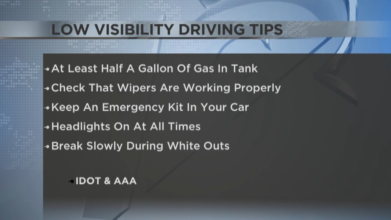 Low Visibility Driving Tips