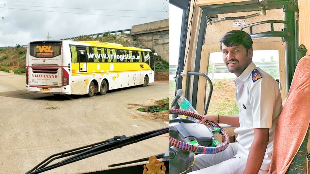 VOLVO BUS CABIN RIDE CHITRADURGA TO BANGALORE ||Driven by: Malluraj Goudru
