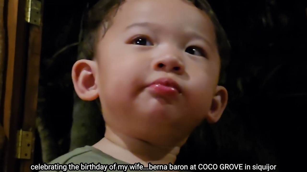celebrating the birthday of my wife...berna baron with a private dinner at coco grove siquijor.