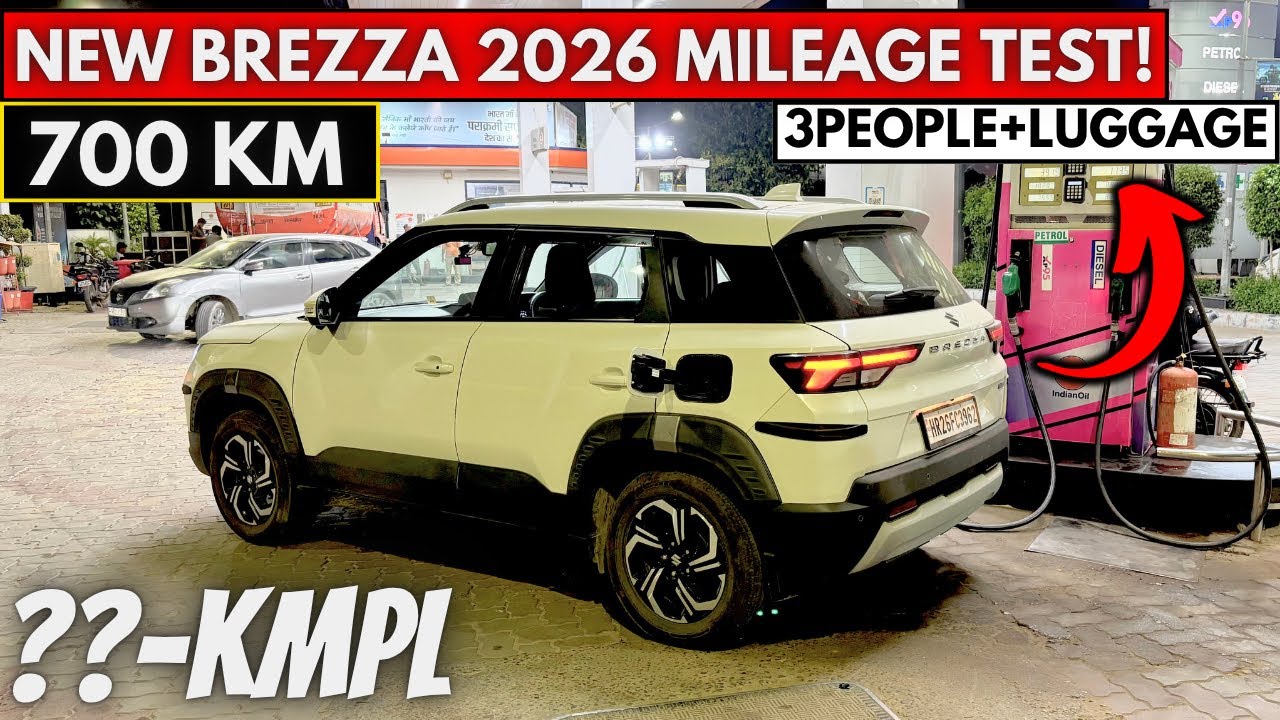 Brezza Facelift ये कर पाएगी 🧐? Brezza Mileage Test Petrol 2026 | Brezza Automatic Mileage
