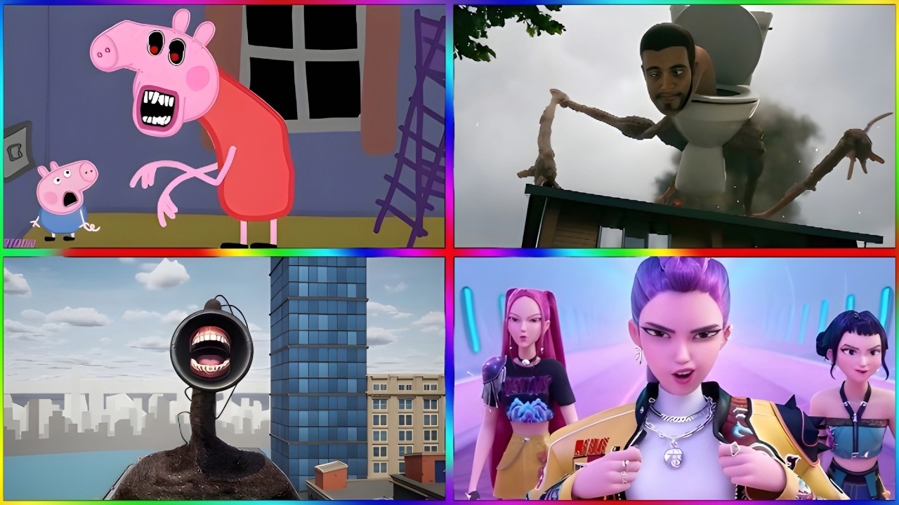 PEPPA PIG.EXE🆚Siren Head 🆚 Skibidi Toilet🆚Kpop demon hunter   🎶 Tiles Hop EDM Rush