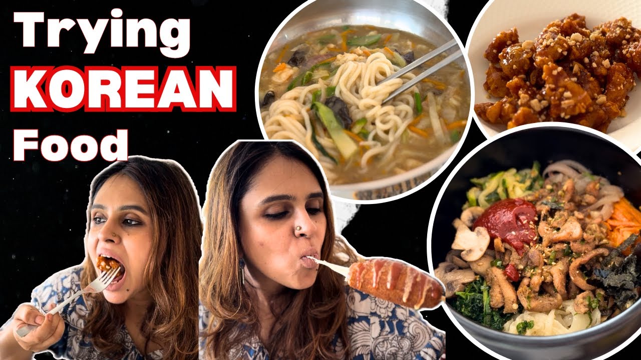 Trying KOREAN FOOD | kitchentales by Neethu
