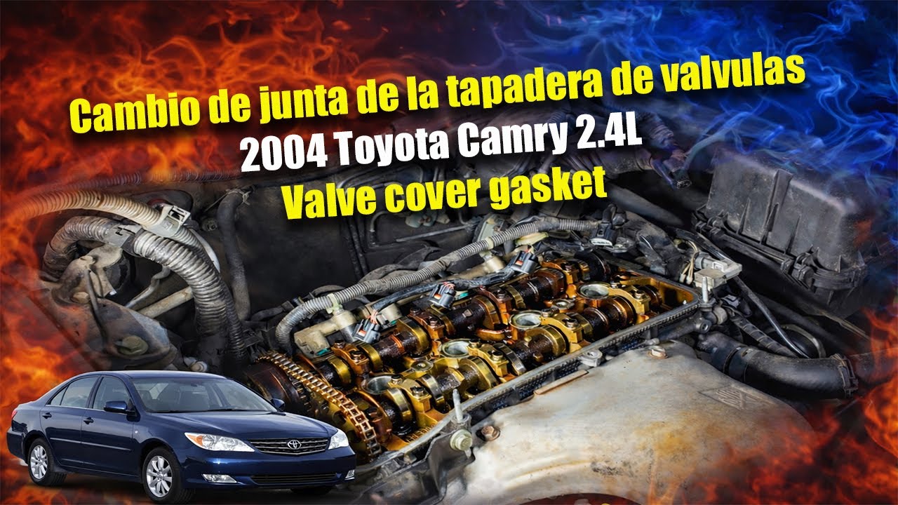 Cambio de junta de la tapadera de válvulas (Valve Cover Gasket) | 2004 Toyota Camry 2.4L (DIY) 🛠️