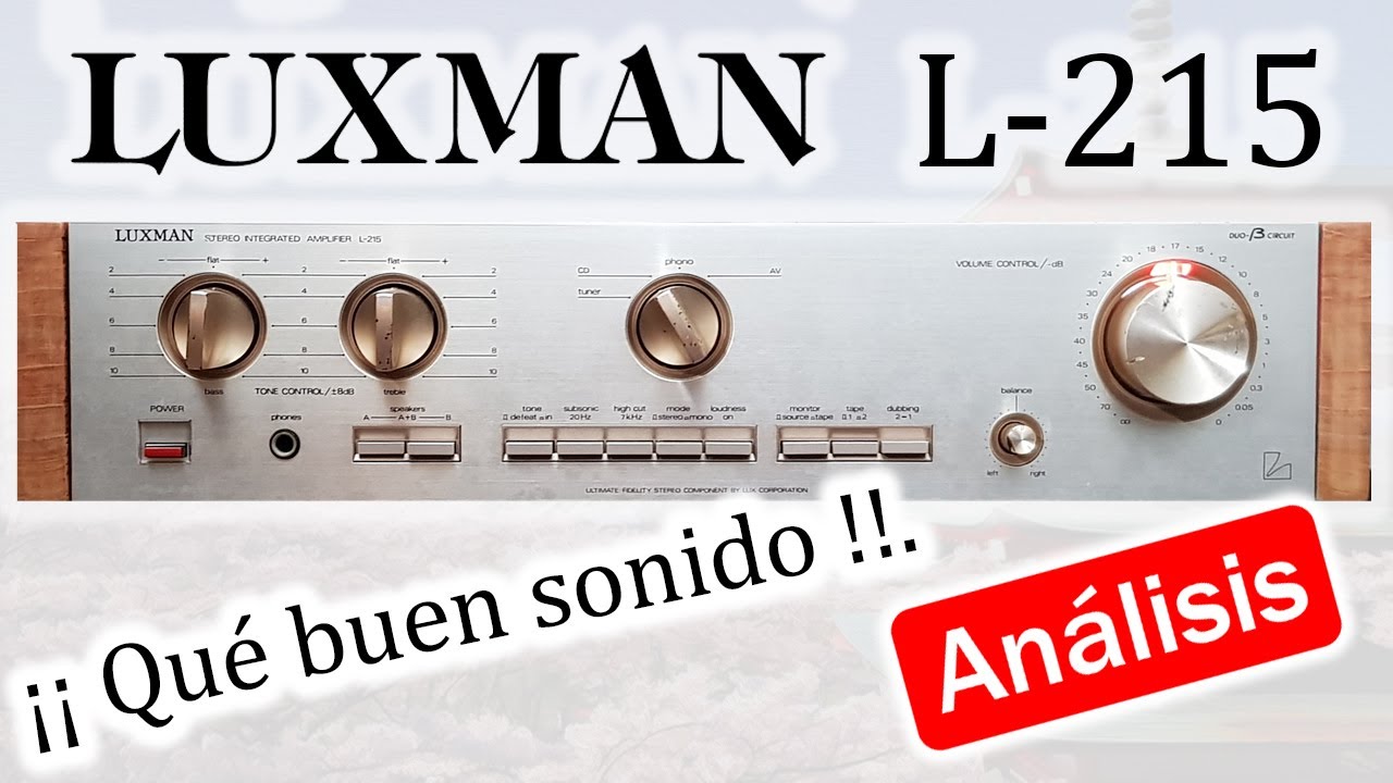 Amplificador HiFi vintage Luxman L-215 ¡¡ que buen componente !!.