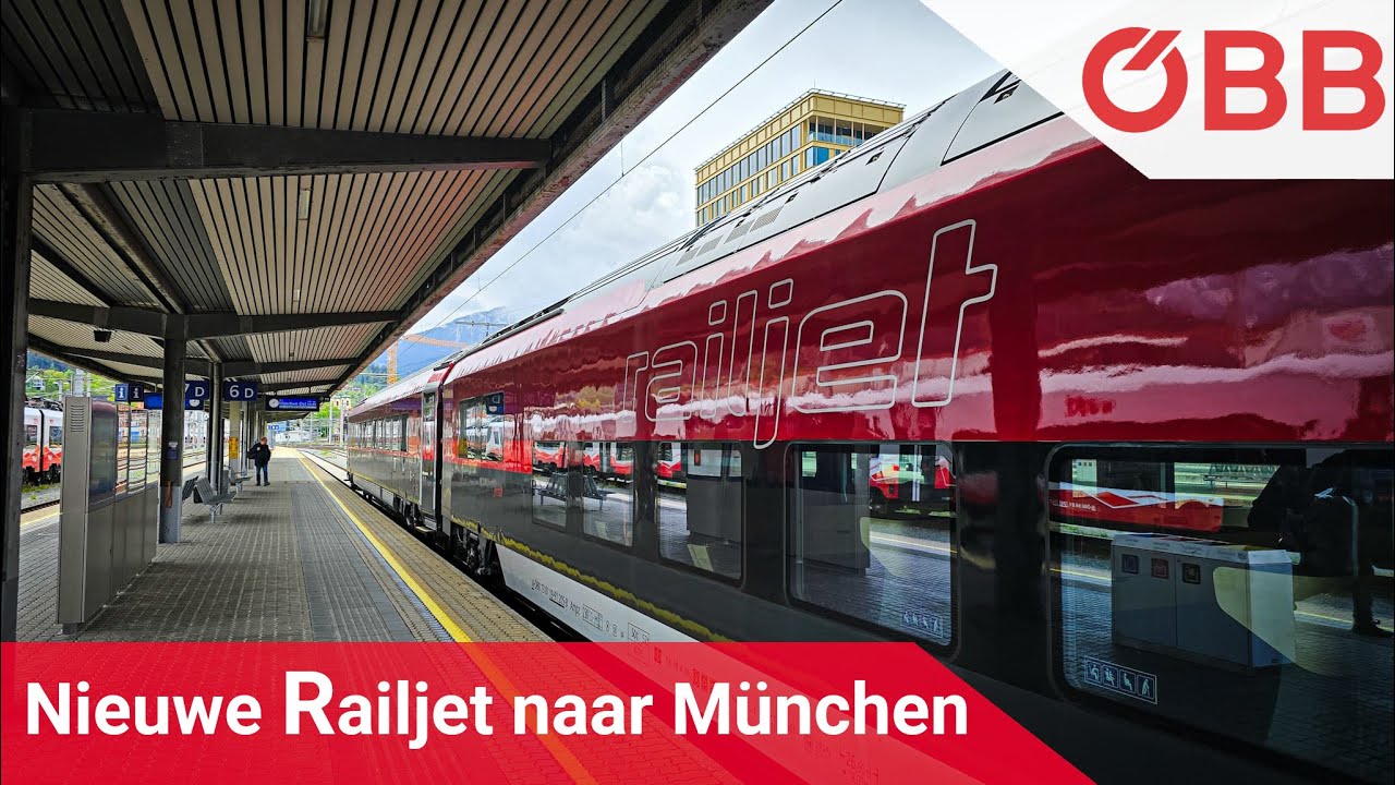 Met de NIEUWE RAILJET mee | Soms SNEEUWT het in APRIL 🇦🇹🇩🇪 #BartVlog