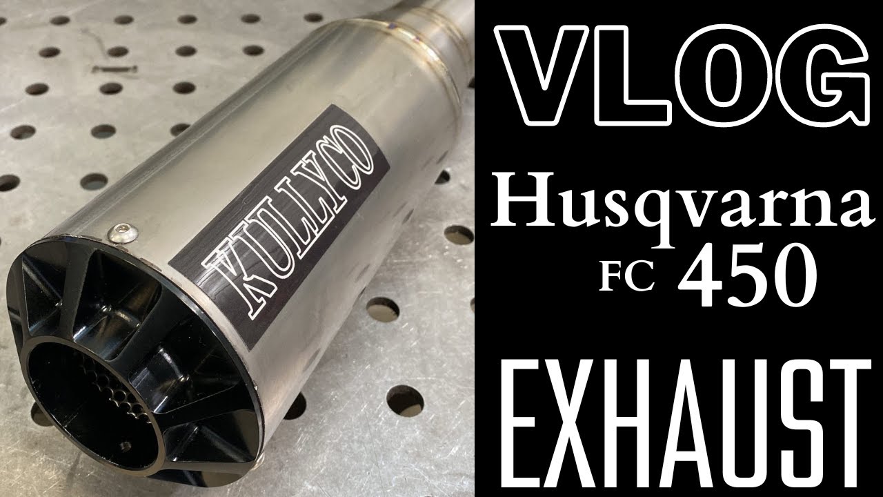 Exhaust building VLOG - Husqvarna FC 450 Flat Track racing pipe.
