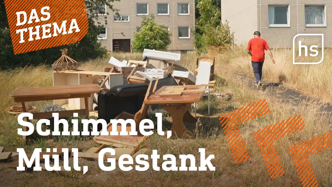Hier will keiner mehr wohnen: Verwahrloste Wohnblocks in Borken | hessenschau DAS THEMA