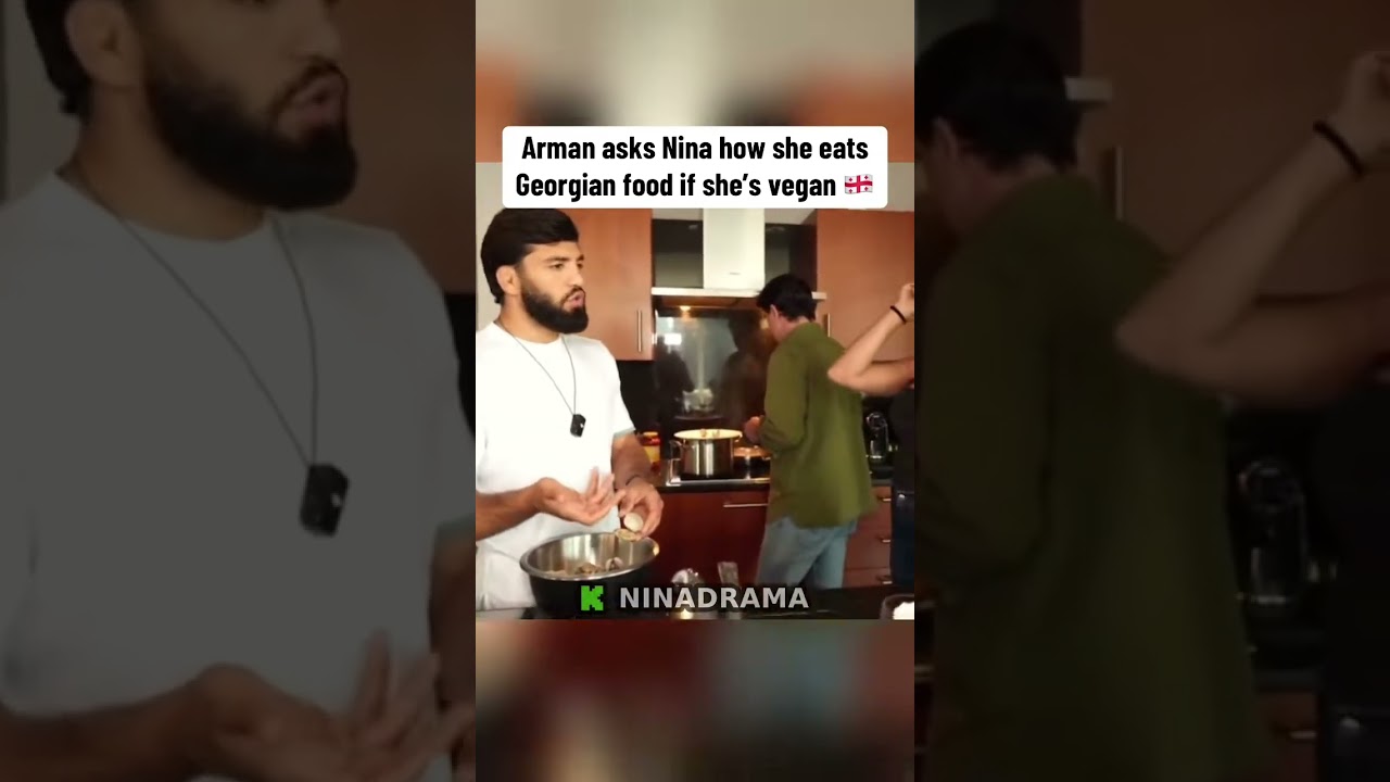 Арман Царукян пытается понять, как Нина Драма, будучи веганом, ела грузинскую еду. LOL 