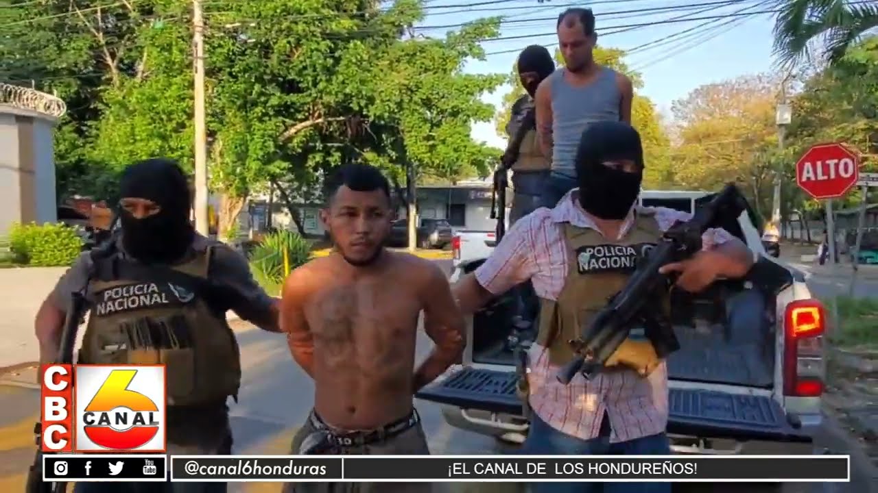 DIPAMPCO capturo a dos supuestos miembros de la pandilla 18 en La Lima