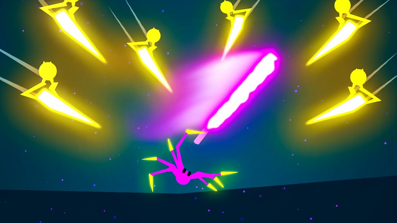 Stickfight BUT IT'S SPIDERS with LIGHTSABERS! - Spiderheck