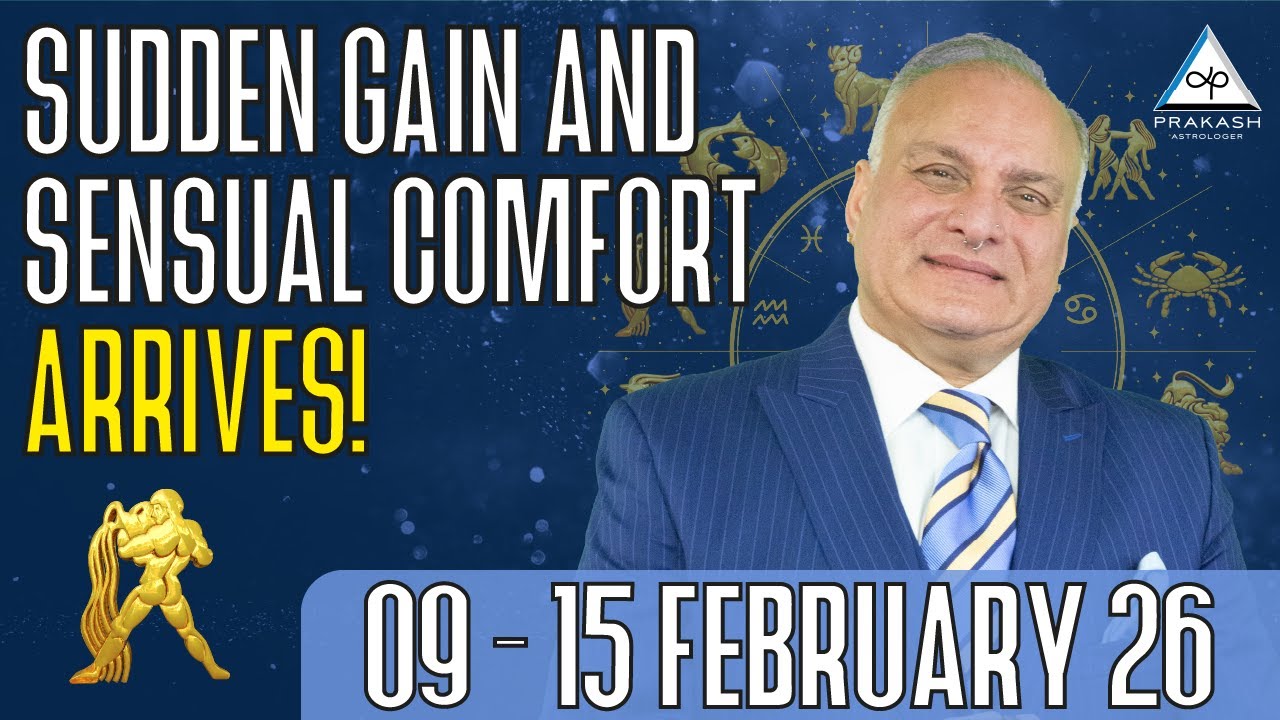Aquarius Weekly Horoscope For 9th February 2026 ♒ Sudden Gain And Sensual Comfort Arrives 🛋️