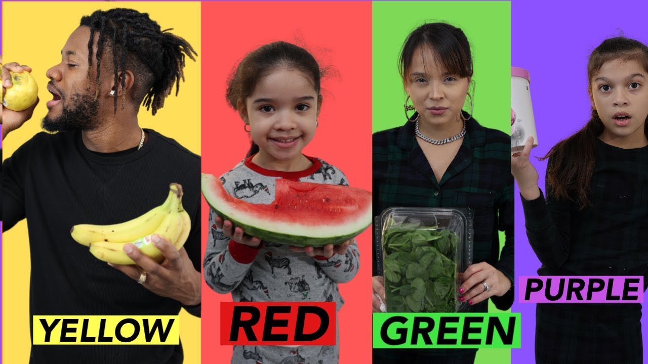 EATING ONLY ONE COLORED FOOD FOR 24 HOURS | VLOGMAS DAY 11