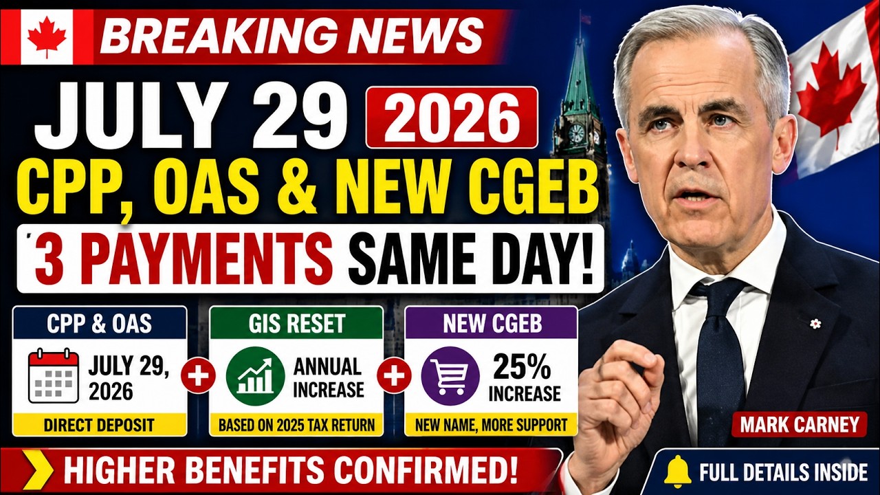 July 29 CPP, OAS & GIS Payment Update | New Benefit Name + Bigger CRA Deposits!