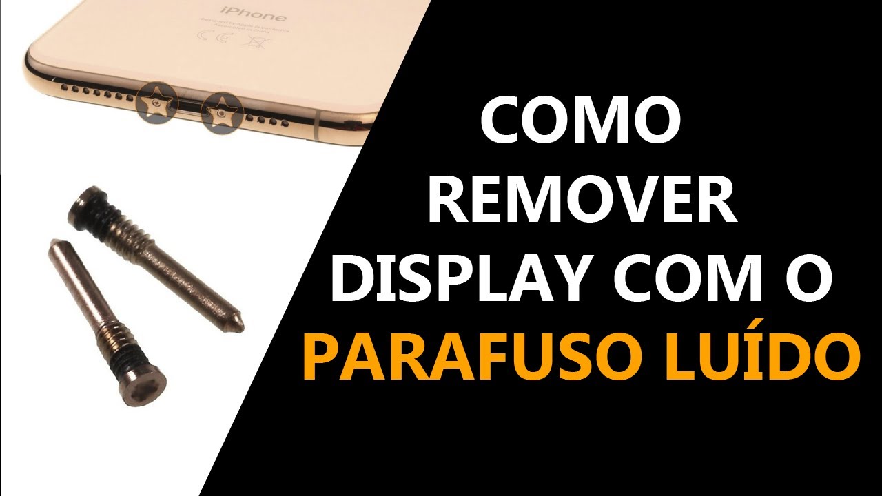Como remover o display de um iPhone que está com parafuso espanado