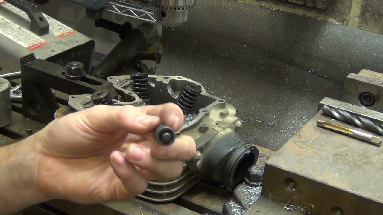 Repairing a Threaded Hole In a Cylinder Head