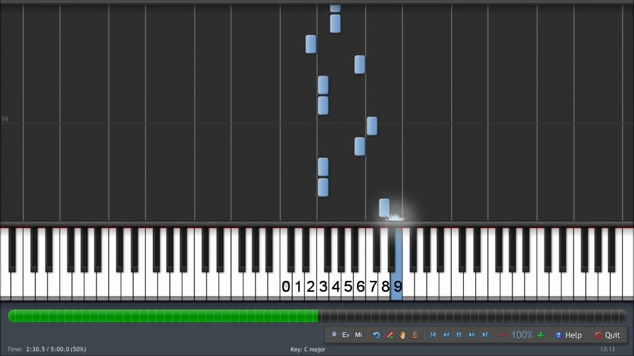 The sound of pi (base 10 in major scale)