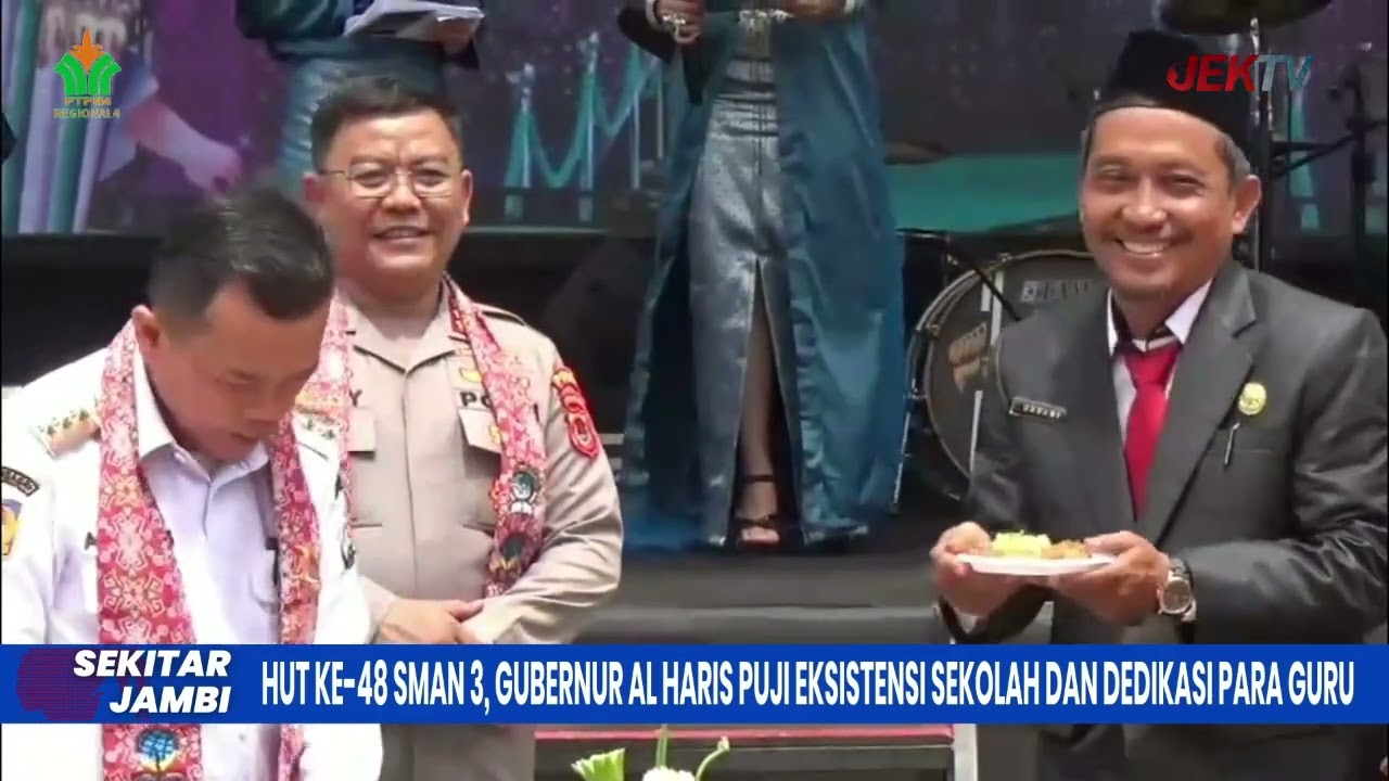HUT KE 48 SMAN 3, GUBERNUR AL HARIS PUJI EKSISTENSI SEKOLAH DAN DEDIKASI PARA GURU
